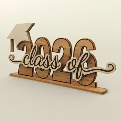 🎉🛍️"Class of 2026" Graduation Wooden Sign🎓