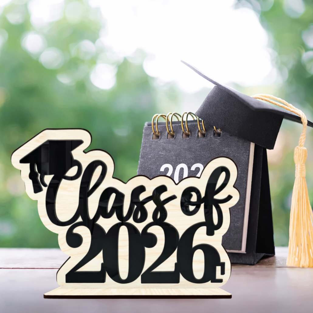 🎉🛍️"Class of 2026" Graduation Wooden Sign🎓