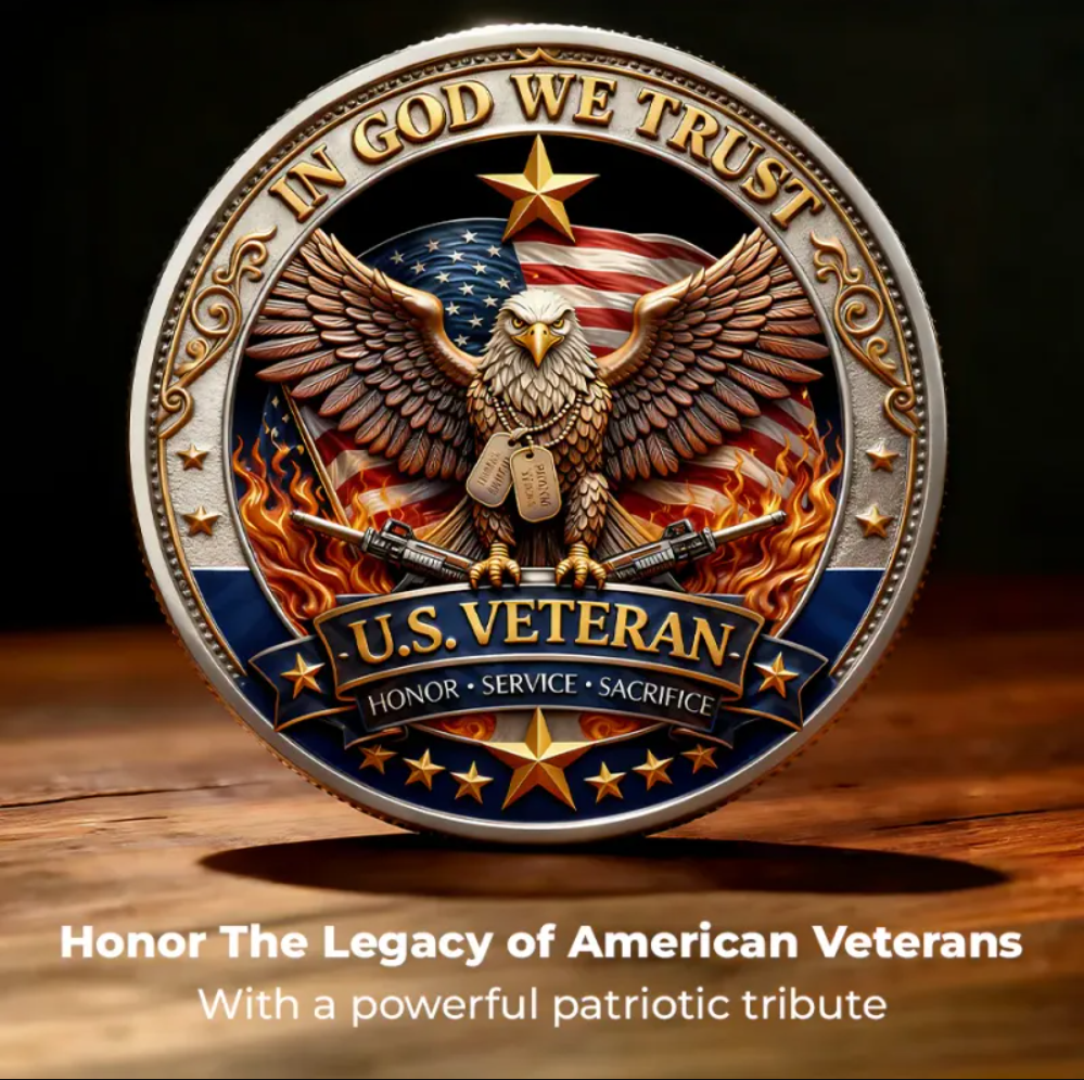 🔥Last Day 60% OFF 🔥 Honor America’s Heroes – 250 Years of Freedom Veteran Tribute Coin