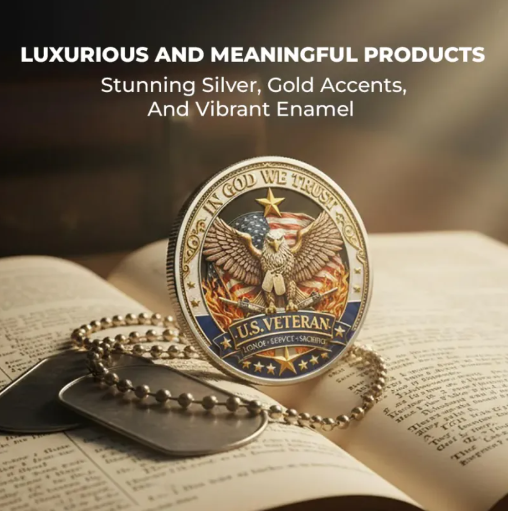 🔥Last Day 60% OFF 🔥 Honor America’s Heroes – 250 Years of Freedom Veteran Tribute Coin
