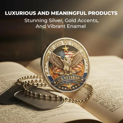 🔥Last Day 60% OFF 🔥 Honor America’s Heroes – 250 Years of Freedom Veteran Tribute Coin