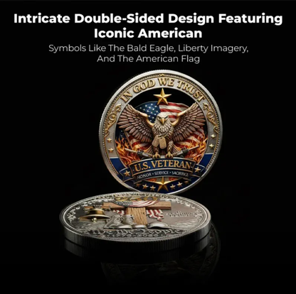 🔥Last Day 60% OFF 🔥 Honor America’s Heroes – 250 Years of Freedom Veteran Tribute Coin