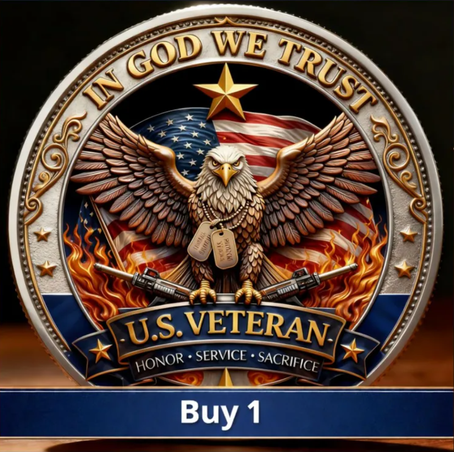 🔥Last Day 60% OFF 🔥 Honor America’s Heroes – 250 Years of Freedom Veteran Tribute Coin