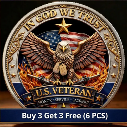 🔥Last Day 60% OFF 🔥 Honor America’s Heroes – 250 Years of Freedom Veteran Tribute Coin