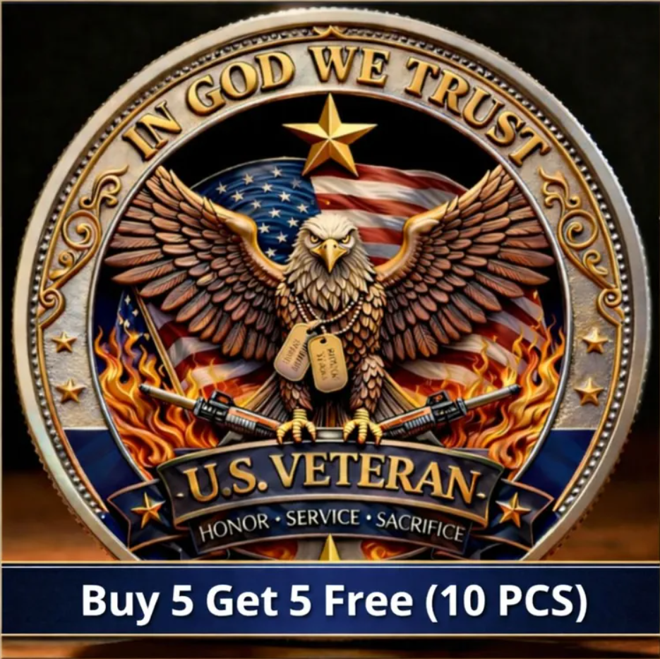 🔥Last Day 60% OFF 🔥 Honor America’s Heroes – 250 Years of Freedom Veteran Tribute Coin