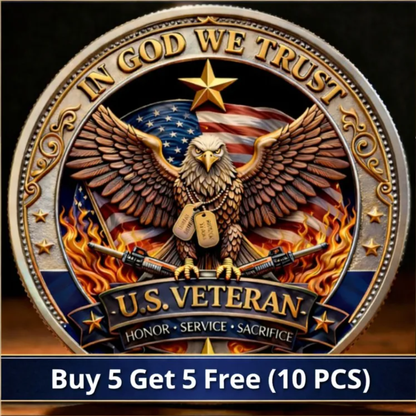 🔥Last Day 60% OFF 🔥 Honor America’s Heroes – 250 Years of Freedom Veteran Tribute Coin
