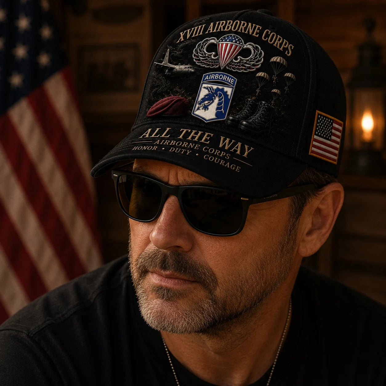 🪂✈️U.S. Army Airborne Units “All the Way” Tribute Cap