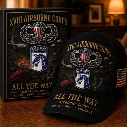 🪂✈️U.S. Army Airborne Units “All the Way” Tribute Cap