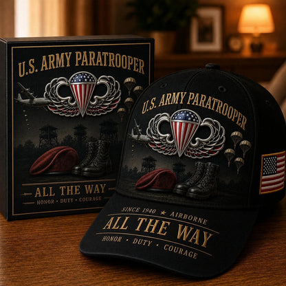 🪂✈️U.S. Army Airborne Units “All the Way” Tribute Cap