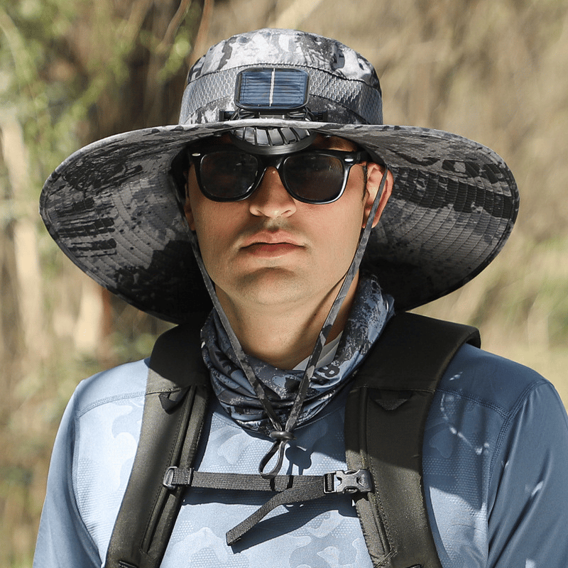 Ultralight Solar Fan Sun Hat – Lighter Than a Baseball!⚾(Only 11oz)