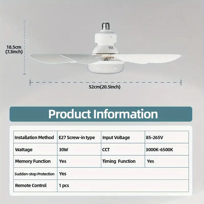 🔥LAST DAY 70% OFF🍃40W LED Ceiling Fan Light🎯