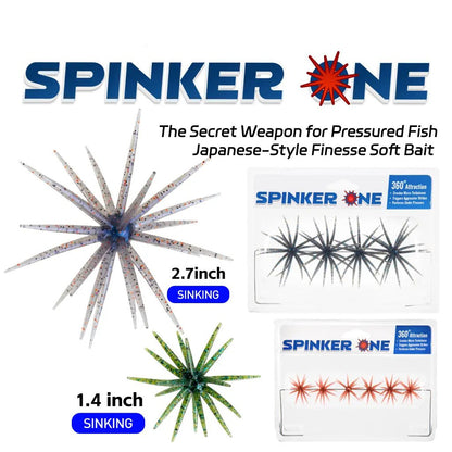 🎣🐙 Tentacle Finesse Soft Plastic Lure( TPE material 🧩)