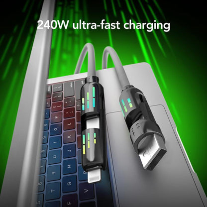 🔥Hot Sale🔥Mfish 240W 4-in-1 USB C Cable (+Free Storage Bag)