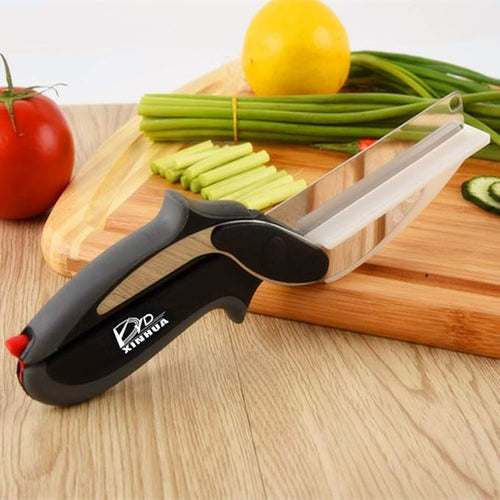 🔪 Revolutionize Your Kitchen with Hover Cutter 2-in-1 Scissors & Cutting Board! 🍴