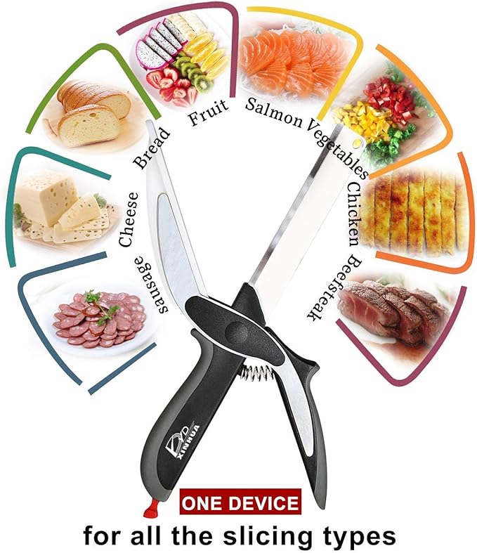 🔪 Revolutionize Your Kitchen with Hover Cutter 2-in-1 Scissors & Cutting Board! 🍴