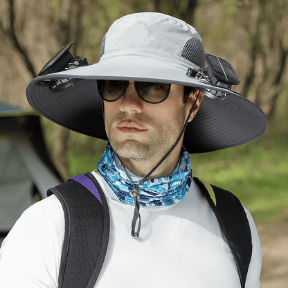 Ultralight Solar Fan Sun Hat – Lighter Than a Baseball!⚾(Only 11oz)
