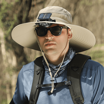 Ultralight Solar Fan Sun Hat – Lighter Than a Baseball!⚾(Only 11oz)