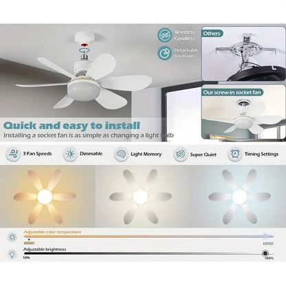🔥LAST DAY 70% OFF🍃40W LED Ceiling Fan Light🎯