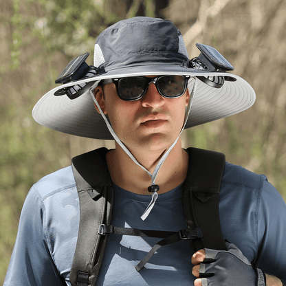 Ultralight Solar Fan Sun Hat – Lighter Than a Baseball!⚾(Only 11oz)