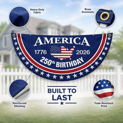 Flash Sale 60% OFF⭐Veteran Made - USA 250 YEARS COMMEMORATIVE BANNER