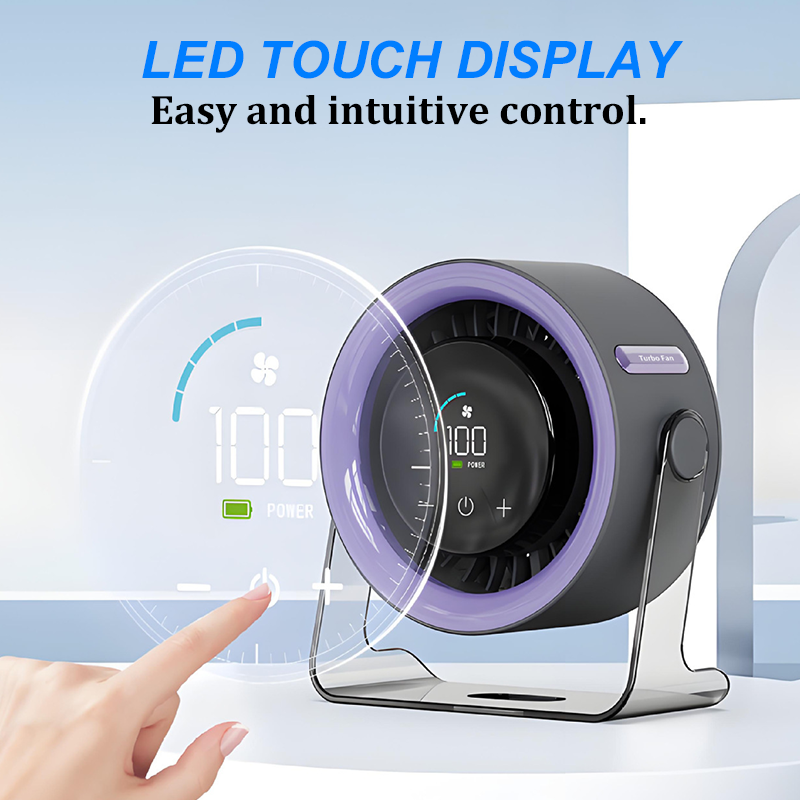 🏆2026 Desk Fan – USB Rechargeable with LED Display 📊 | 100 Speeds, 120° Tilt & Full Oscillation ↔️ | Ultra-Quiet for Bedroom 😴, Office 🖥️ & Camping 🏕️ | Up to 24H Battery ⚡ | USA Designed 💡🇬🇧