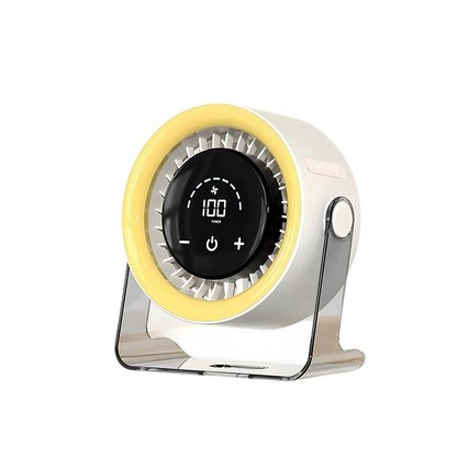🏆2026 Desk Fan – USB Rechargeable with LED Display 📊 | 100 Speeds, 120° Tilt & Full Oscillation ↔️ | Ultra-Quiet for Bedroom 😴, Office 🖥️ & Camping 🏕️ | Up to 24H Battery ⚡ | USA Designed 💡🇬🇧