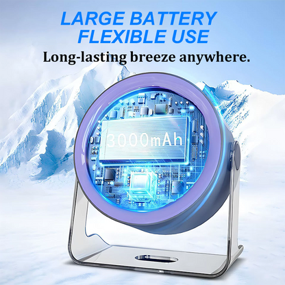 🏆2026 Desk Fan – USB Rechargeable with LED Display 📊 | 100 Speeds, 120° Tilt & Full Oscillation ↔️ | Ultra-Quiet for Bedroom 😴, Office 🖥️ & Camping 🏕️ | Up to 24H Battery ⚡ | USA Designed 💡🇬🇧