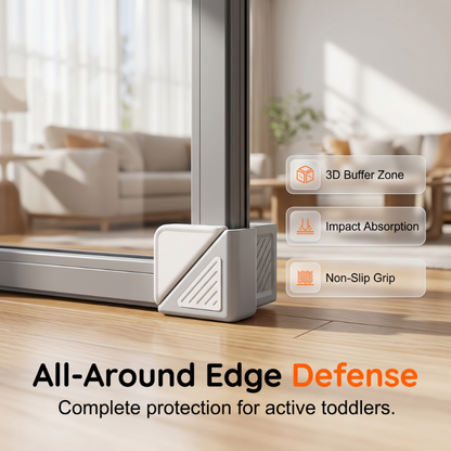 👧Window Corner Guard Baby Proofing Safety Bumper for Casement Windows